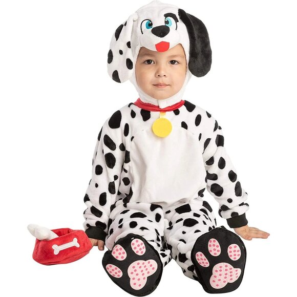 Dalmatian Baby Costume Hood & Booties Spooktacular Creations 6-12 Months NEW - Picture 1 of 3